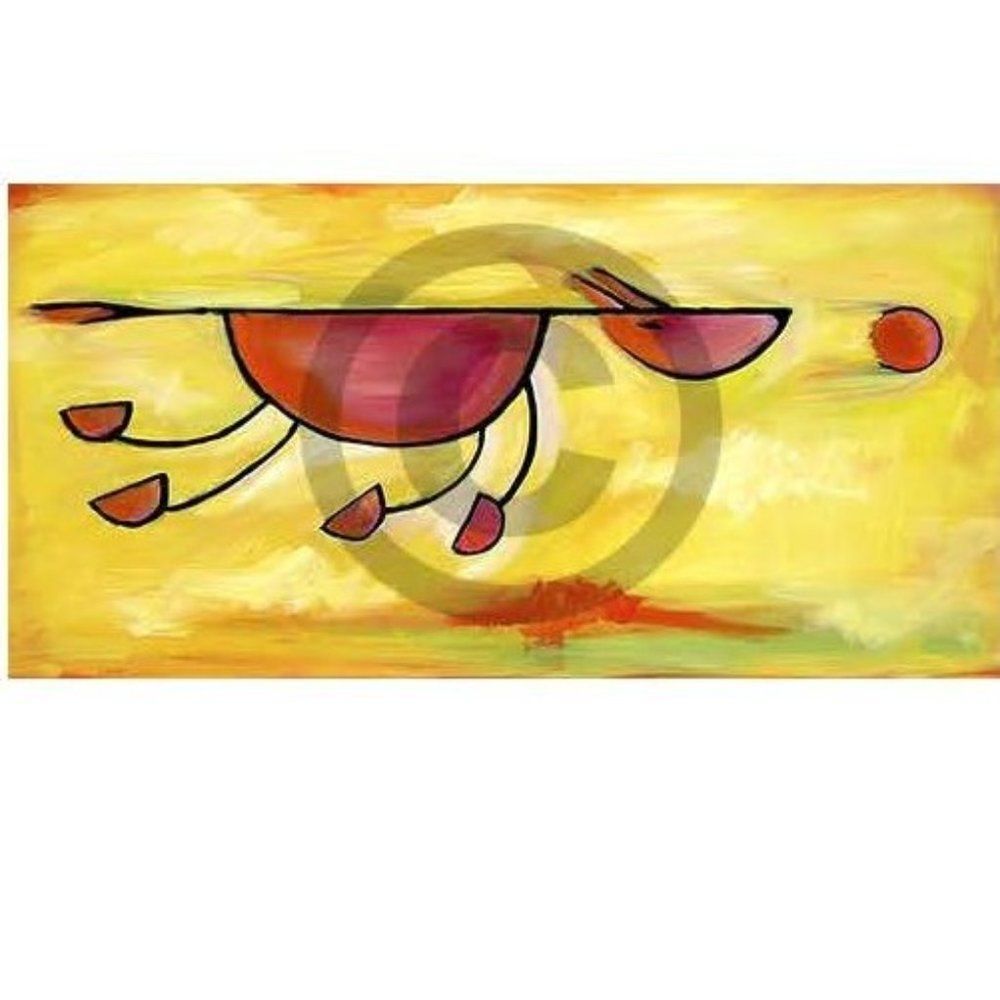 MUST ... GET ... BALL!  8 x 10 Art Print for Dog Lovers Ready to Frame